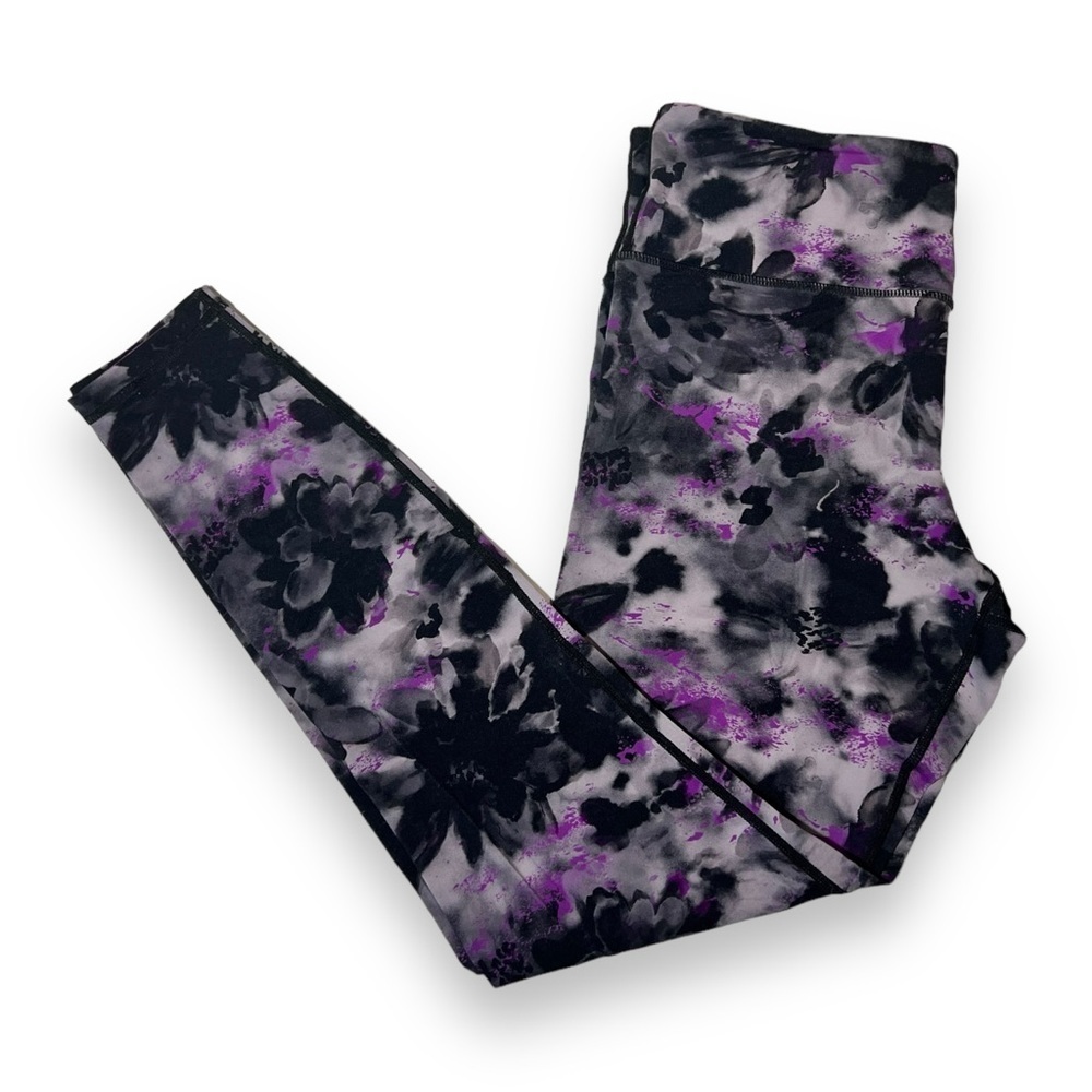 Zyia Women’s Soft N Snug Hi-Rise 28” Floral Watercolor Size 8-10